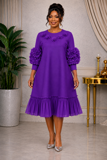 Ladi Violet  (Bounce Dress)